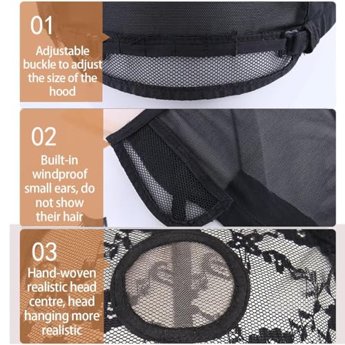 Natural Black Short Human Hair Wig for Medium to Elderly Men - Image 9