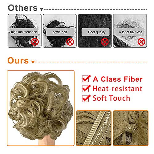 Human Hair Bun Scrunchie - Image 3