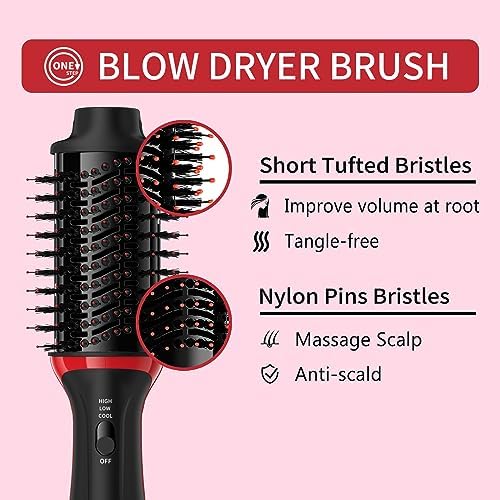 Pro Blow Dryer Brush: Efficient Professional Styling Tool, 1-Inch Barrel - Image 4