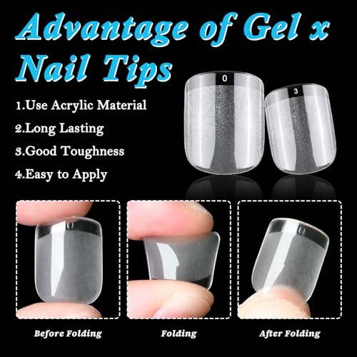 Autumn-Inspired Square Acrylic Nail Design Set for Stylish Fall Manicures - Image 2