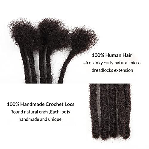 100% human hair dreadlocks extension handmade,natural black,0.6cm thickness,10 locs per bundle (4inch, Natural black) - Image 8