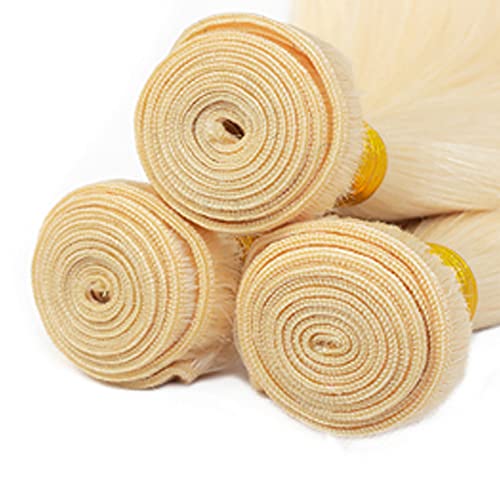 #613 Blonde Straight Human Hair Bundles Honey Blonde Human Hair Bundles 14 Inch 1 Bundle Color Blonde Hair Unprocessed Brazilian Human Hair Extension For Black Women - Image 9