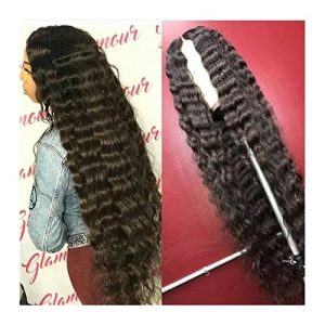 Women Wigs Peruvian Loose Deep Wave Lace Wig 8-30 Inch Transparent 13X6 Lace Frontal Wig Free Part Remy Lace Front Human Hair Wigs for Women Human Hair Wigs ( Size : 150% density 13x6 wig , Color : 30