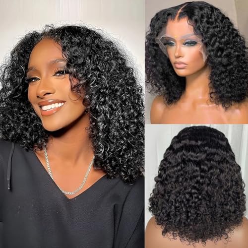Short Curly Human Hair Wig - Image 5