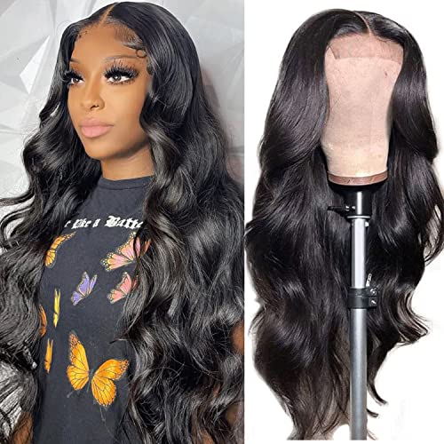 32 Inch Body Wave 150% Density Glueless Lace Front Human Hair Wigs for Black Women - Image 9