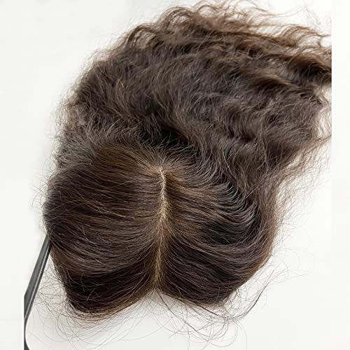 8 Inch Human Hair Curly Topper for Effortless Volume and Natural Texture Styling - Image 2