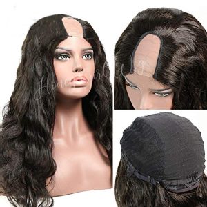 Kinky Curly 22 Inch Human Hair U Part Wig for Natural Look and Effortless Styling