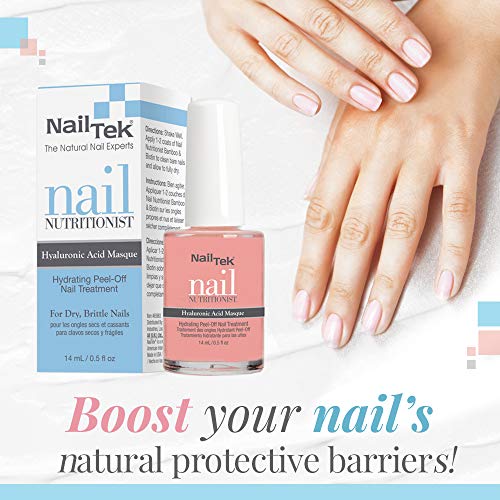 Nail Tek Nutritionist Hyaluronic Acid Peel-Off Masque for Soft Nails 0.5 oz - Image 2
