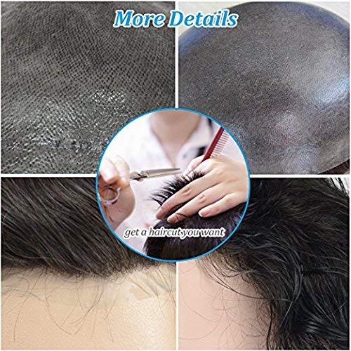 Human hair toupee for natural look. - Image 6