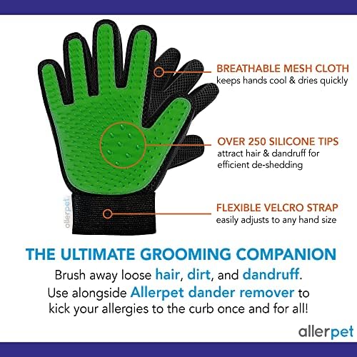 Cat hair grooming glove for shedding control. - Image 2