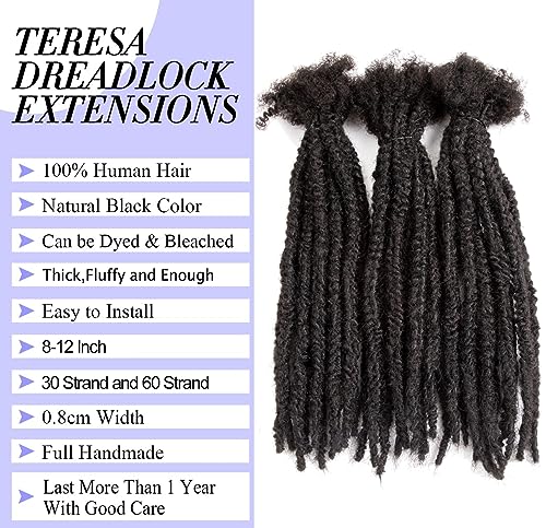 Virgin Human Hair Dreadlocks Extensions Natural Untreated 20 Locs Bundle - Image 3