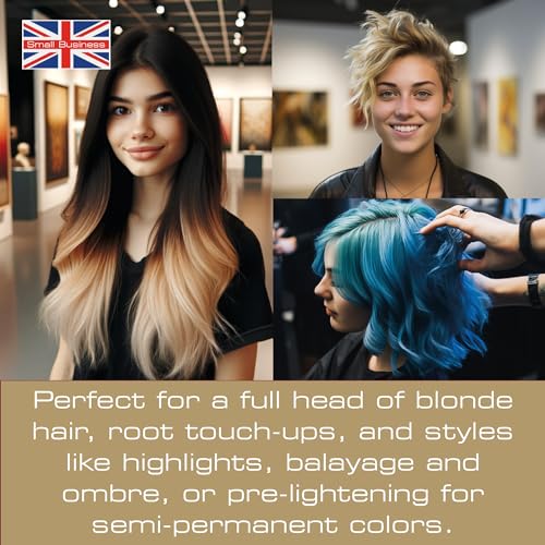 Gentle Paraben-Free Hair Bleach Kit 16 oz Capacity Safe for Vibrant Coloring - Image 3