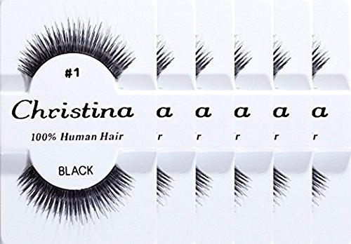 Soft, Natural Look 10 Pairs Real Human Hair Eyelashes for Everyday Wear