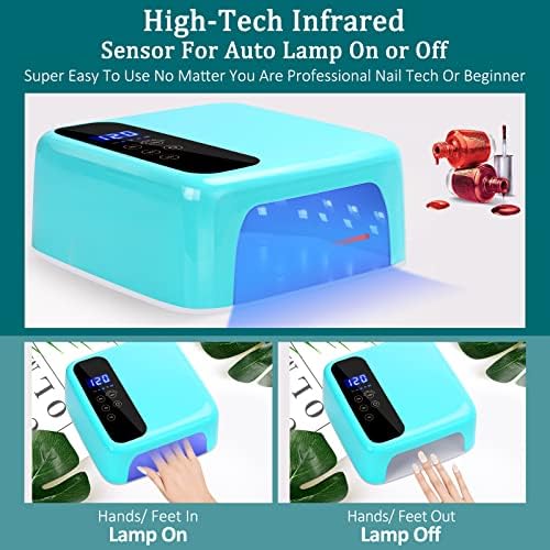 Gel nails cured with blue light. - Image 6