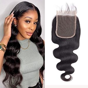 13x4 Inch Natural Virgin Human Hair Lace Closure Topper for Versatile Styling