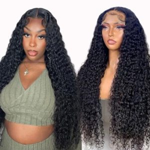 22 Inch Long Black Human Hair Wig for Women Natural Look and Feel