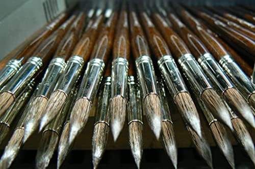 Artisan Sable Brush Set 5 Piece Natural Hair for Professional Painting - Image 4