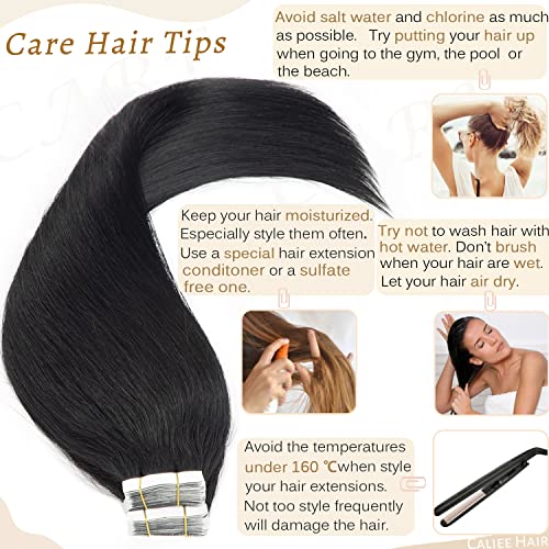 Seamless Tape In Hair Extensions 20 Inch 100% Real Human Hair for Natural Look - Image 5