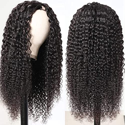 west kiss V Part Wig Human Hair Curly V Part Wigs for Black Women Human Hair Upgrade of U Part Human Hair Wig Kinky Curly V part Wig No Leave Out Curly Human Hair V Part Wig 180% Density 20 inch - Image 7