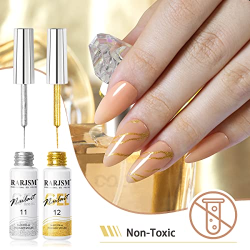 Sparkly New Year Festive Gel Nail Art Kit - 10ml Capacity for Stunning Nails - Image 5