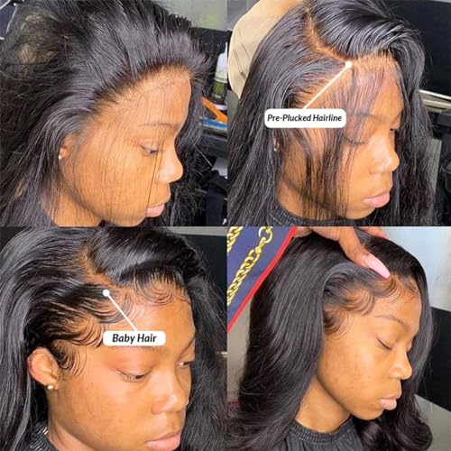 Human Hair Lace Front Wig Comfortable Fit Natural Look 150% Density - Image 4