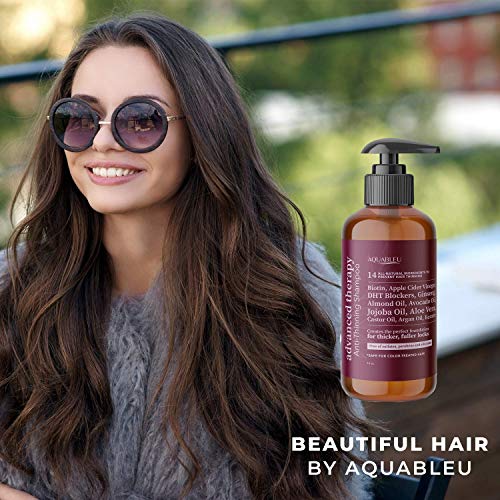 Sulfate and Paraben Free Blue Shampoo for Color-Treated Hair 12 oz Bottle - Image 6