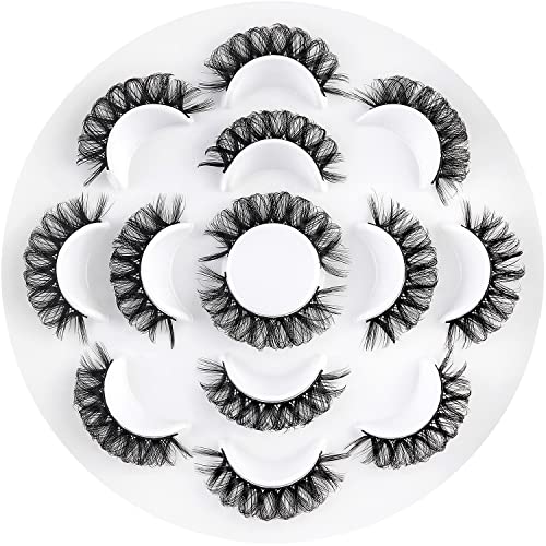 Natural Look Invisible Band False Eyelashes Soft Fluffy Blend Under Lashes - Image 4