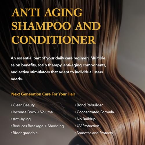 Ethica Hair Growth Shampoo and Conditioner Set - Cleanse and Hydrate for Healthy Hair and Scalp, Moisturizing Shampoo and Conditioner, High Performance Hair Care, 8.45 fl. Oz. / 250 mL - Image 2