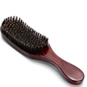 Durable Boar Bristle Hair Brush for All Hair Types with Ergonomic Handle 10-inch