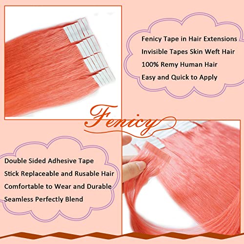 Vibrant Hot Pink 18 Inch Human Hair Extension Clip-In For Stylish Looks - Image 3