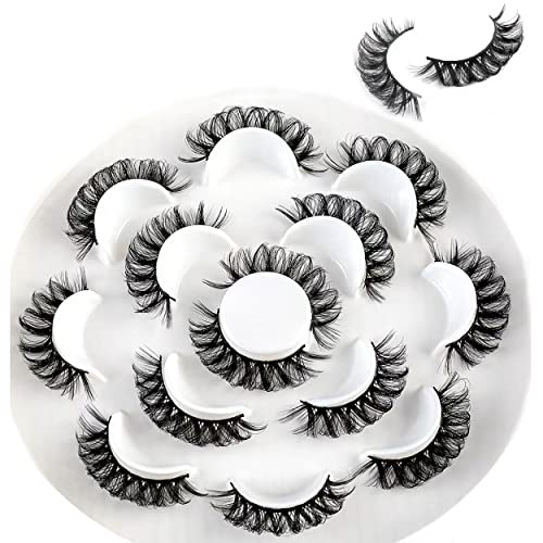 Natural Look Invisible Band False Eyelashes Soft Fluffy Blend Under Lashes