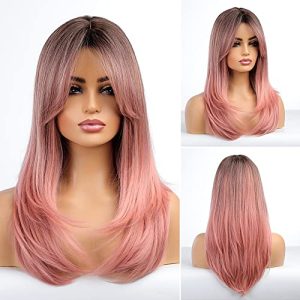 18 Inch Trendy Pink Human Hair Extensions for Versatile Styling