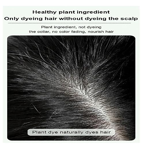 Pure Plant Extract For Grey Hair Color Bubble Dye - Plant Bubble Hair Dye Shampoo, Lazy Bubble Hair Dye, Instant Natural Hair Dye Shampoo, Hair Dye Shampoo for Women Men (300ML dark brown) - Image 5