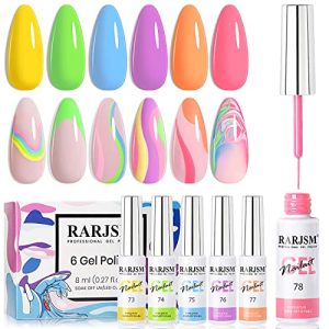Neon Gel Nail Designs