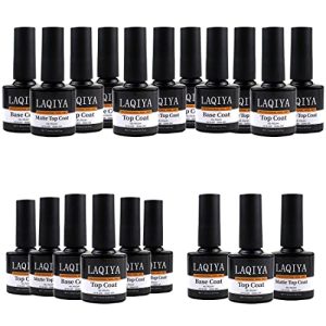 Nail Polish Base and Top Coat Duo Set 15ml Each for Smooth Long-Lasting Wear