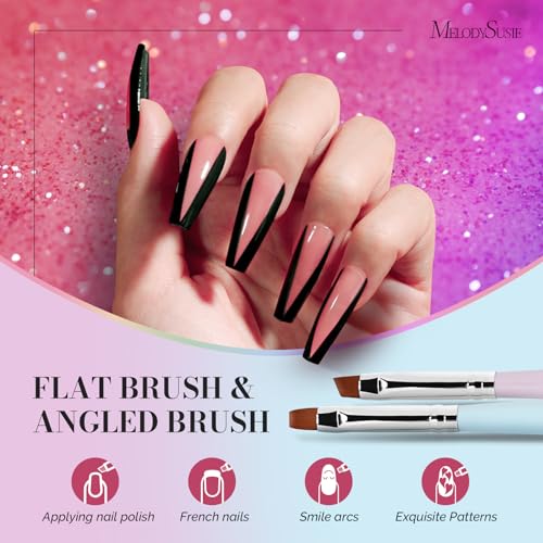 Melodysusie 6 Vibrant Colors Gel Nail Polish Set for Professional Home Manicure - Image 6