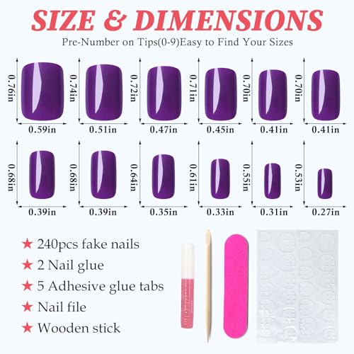 ?Square Acrylic Nails? - Image 3