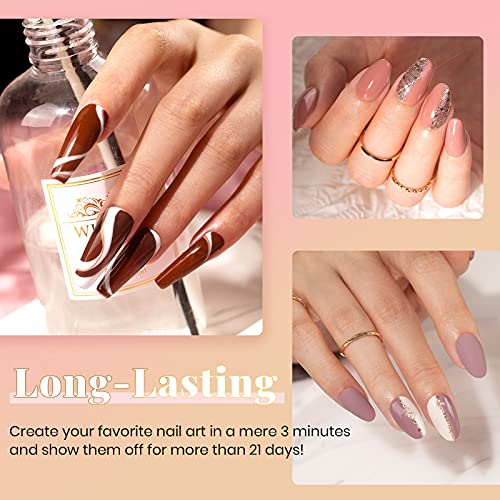 Natural Pink Gel Nail Polish 15ml Long-lasting Vibrant Color for Beautiful Nails - Image 7