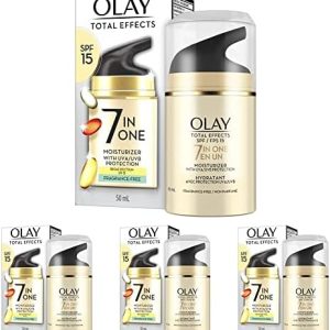 Olay Total Effects, 7 in 1, Fragrance Free, 1.7 oz (Pack of 4)