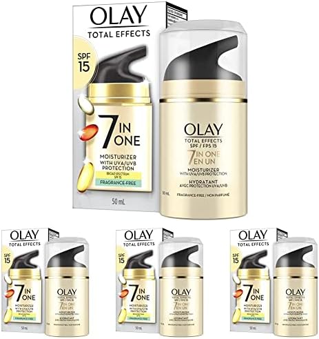 Olay Total Effects, 7 in 1, Fragrance Free, 1.7 oz (Pack of 4)