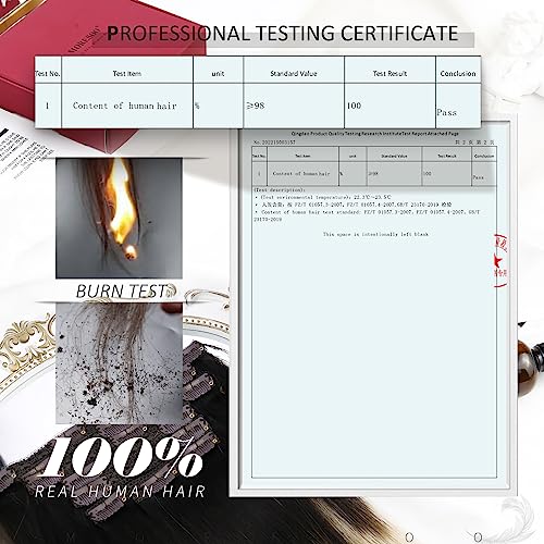 Moresoo Human Hair Clip in Extensions Blonde Highlights Clip in Hair Extensions Real Human Hair Double Weft Clip on Hair Extensions Human Hair Full Head 16inch 7Pieces 120Grams - Image 5