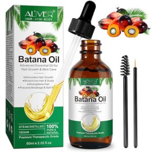 Batana Oil for Hair Growth (2.02 fl.oz), 100% Pure & Natural Batana Oil, Promotes Hair Wellness, Moisturizes Hair & Scalp, Reduces Hair Loss, Advanced Essential Oil for Hair