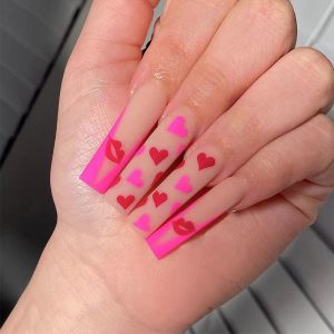Matte Ballerina Acrylic Nails