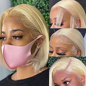 European human hair wig with full lace design.