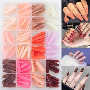 Matte Hot Pink Acrylic Nail Design Kit for Trendy Nail Art Enthusiasts