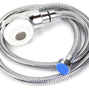 Salon Shampoo Bowl Equipment Sprayer (White & Chrome) 1/2" Female Hose