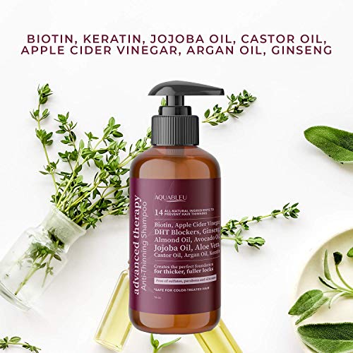 Sulfate and Paraben Free Blue Shampoo for Color-Treated Hair 12 oz Bottle - Image 5