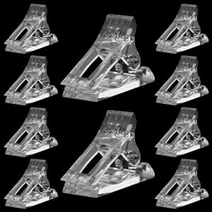 10 Pcs Nail Tips Clip for Quick Building Extension Nail Mold & Nail Tips,Plastic Transparent Dual Nail Form Extension Clip Builder DIY Manicure Nail Art Tool(Nail Clip)