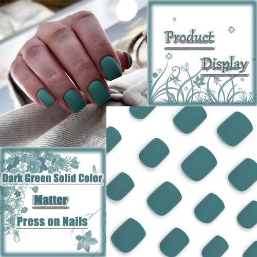 Short Matte Acrylic Nail Design Kit for Elegant and Stylish Nail Art - Image 2