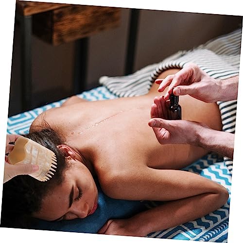 Massage Comb Scalp Massager Hair Comb Cleaning Brush Scrubber Brush Horn Comb Massage Hair Comb Mustache Comb Hair Growth Massager Shun Horn Consumption Man Horns - Image 4
